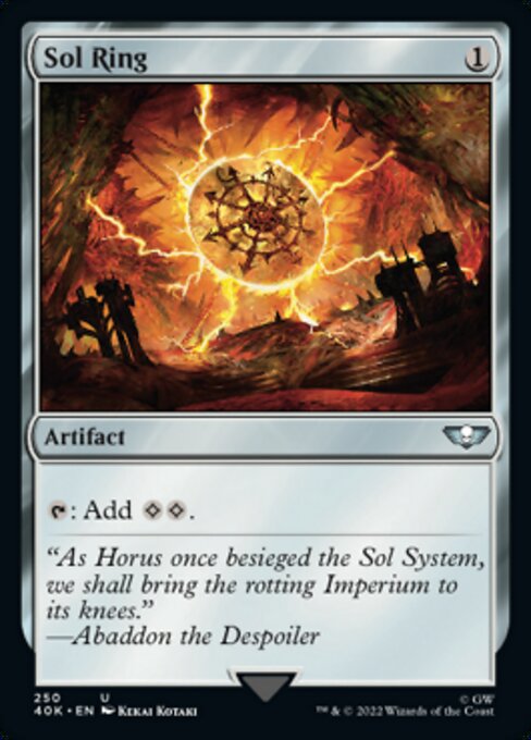 【Surge Foil】(40K-UA)Sol Ring/太陽の指輪【No.250】【英語】