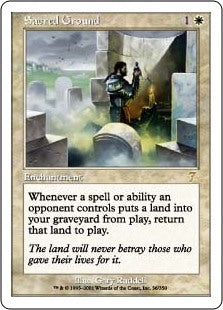 【Foil】(7ED-RW)Sacred Ground/聖なる場【日本語】