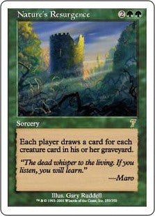 【Foil】(7ED-RG)Nature's Resurgence/自然の復活【日本語】