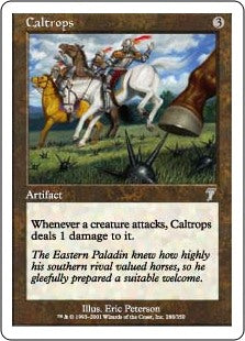 【Foil】(7ED-UA)Caltrops/鉄びし【日本語】