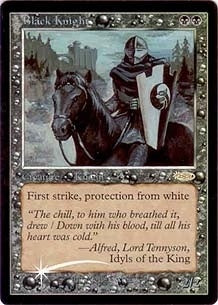 【Foil】(Promo-FNM)Black Knight/黒騎士【英語】