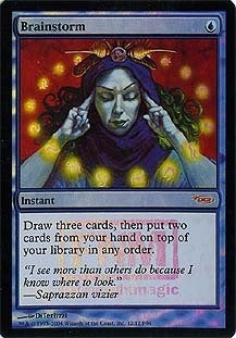 【Foil】(Promo-FNM)Brainstorm/渦まく知識【英語】