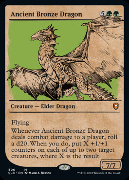 【Foil】【ルールブック仕様】(CLB-MG)Ancient Bronze Dragon/エインシャント・ブロンズ・ドラゴン【英語】