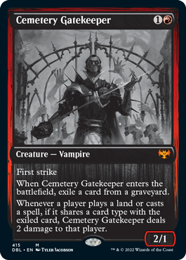 【Foil】(DBL-MR)Cemetery Gatekeeper/墓所の門番【英語】