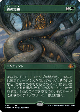 【Foil】【フレームレス】(DMR-MG)Sylvan Library/森の知恵【英語】