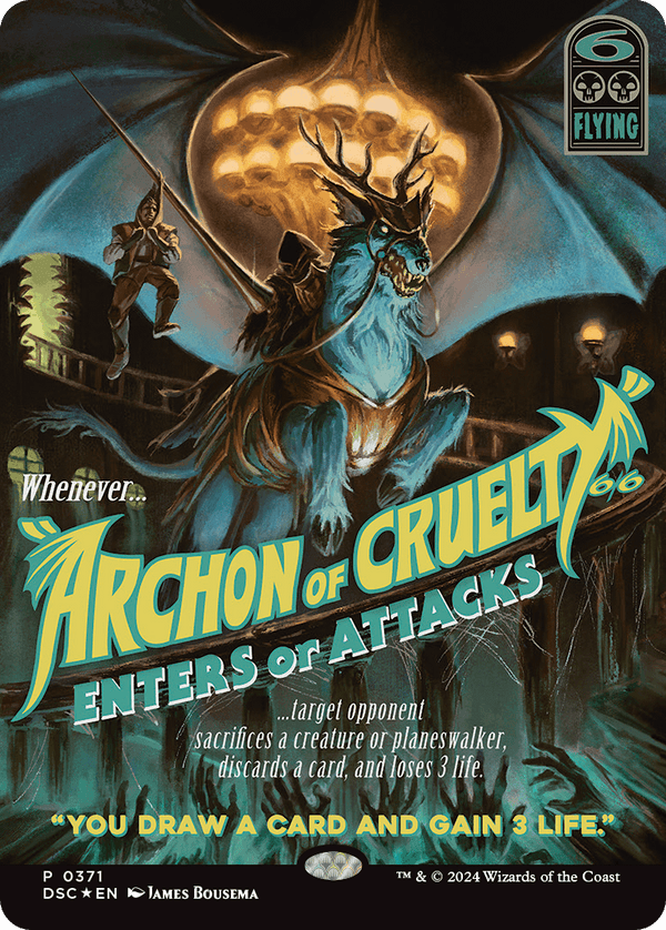 【Foil】【ボーダーレス】(DSC-MB)Archon of Cruelty/残虐の執政官【No.0371】【英語】