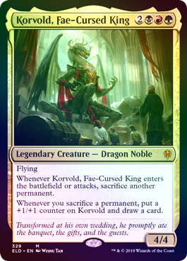 【Foil】(ELD-MM)Korvold, Fae-Cursed King/フェイに呪われた王、コルヴォルド【英語】