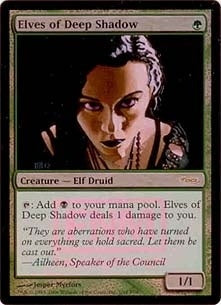 【Foil】(Promo-FNM)Elves of Deep Shadow/深き闇のエルフ【英語】