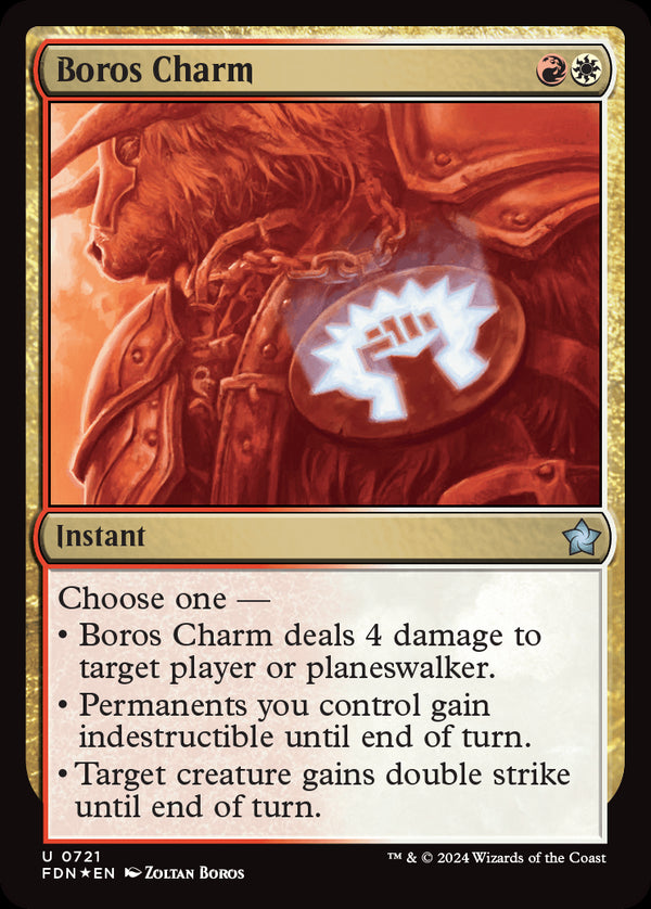 【Foil】(FDN-UM)Boros Charm/ボロスの魔除け【英語】