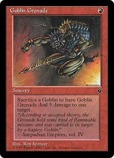 (FEM-CR)Goblin Grenade/ゴブリンの手投げ弾 (Illus. Ron Spencer)【英語】