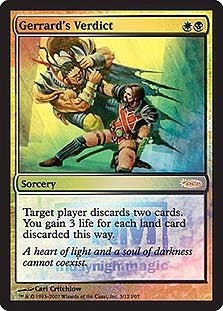 【Foil】(Promo-FNM)Gerrard's Verdict/ジェラードの評決【英語】