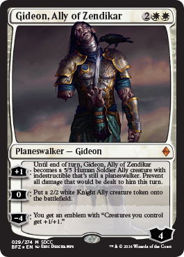 (Promo-SDCC)Gideon, Ally of Zendikar/ゼンディカーの同盟者、ギデオン 【SDCC2016】【英語】