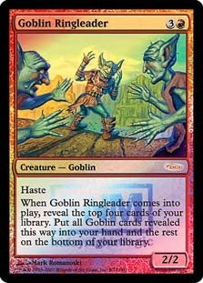 【Foil】(Promo-FNM)Goblin Ringleader/ゴブリンの首謀者【英語】