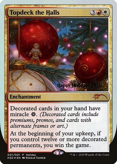 【Foil】(Promo-HHO)Topdeck the Halls (2020年)【英語】