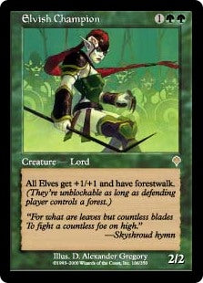【Foil】(INV-RG)Elvish Champion/エルフのチャンピオン【日本語】