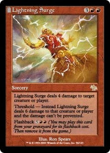 【Foil】(JUD-RR)Lightning Surge/稲妻の波動【日本語】