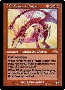 【Foil】(JUD-RR)Worldgorger Dragon/世界喰らいのドラゴン【英語】