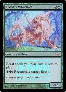 【Foil】(Promo-FNM)Krosan Warchief/クローサの戦長【英語】