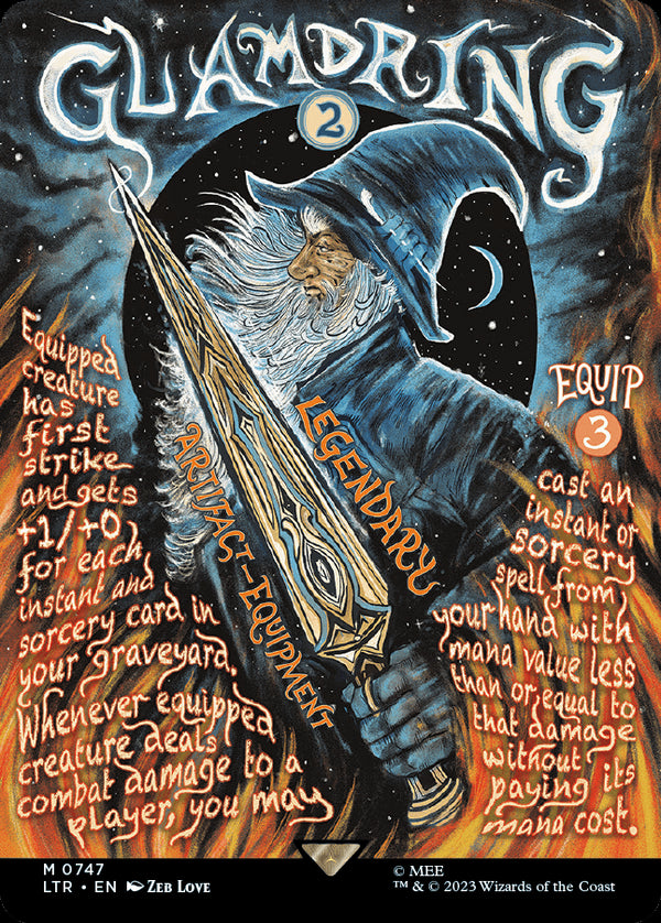 【Foil】【ボーダーレス・ホリデー】(LTR-MA)Glamdring/グラムドリング【No.0747】【英語】