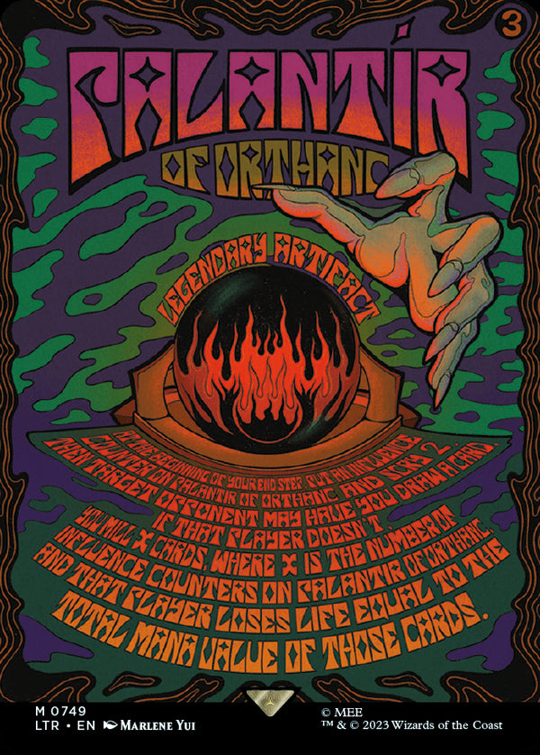 【Foil】【ボーダーレス・ホリデー】(LTR-MA)Palantir of Orthanc/オルサンクのパランティール【No.0749】【英語】