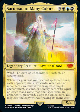 【Foil】(LTR-Promo-Store_Championship)Saruman of Many Colors/多彩なるサルマン【英語】