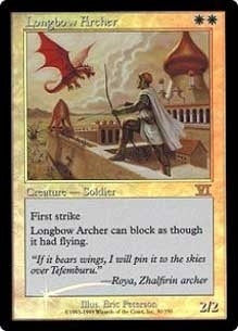 【Foil】(Promo-FNM)Longbow Archer/長弓兵【英語】