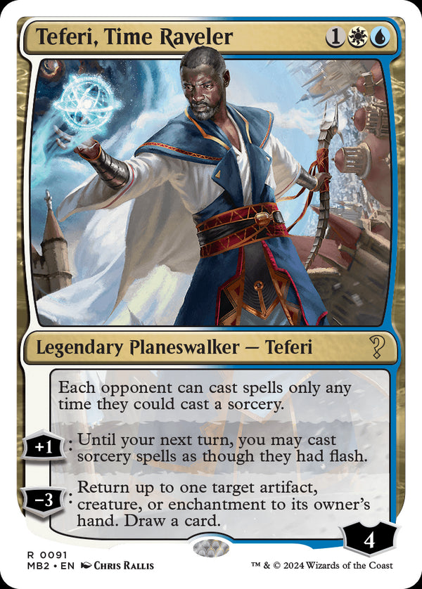 【白枠】(MB2-RM)Teferi, Time Raveler/時を解す者、テフェリー【英語】