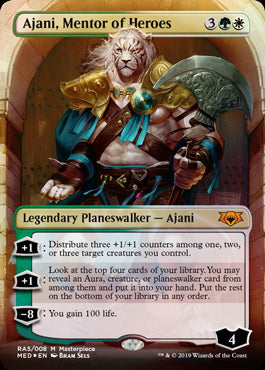 (MED-MM)Ajani, Mentor of Heroes/英雄の導師、アジャニ【英語】