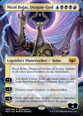 (MED-MM)Nicol Bolas, Dragon-God/龍神、ニコル・ボーラス【英語】