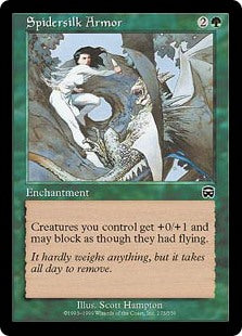 【Foil】(MMQ-CG)Spidersilk Armor/蜘蛛糸の鎧【日本語】
