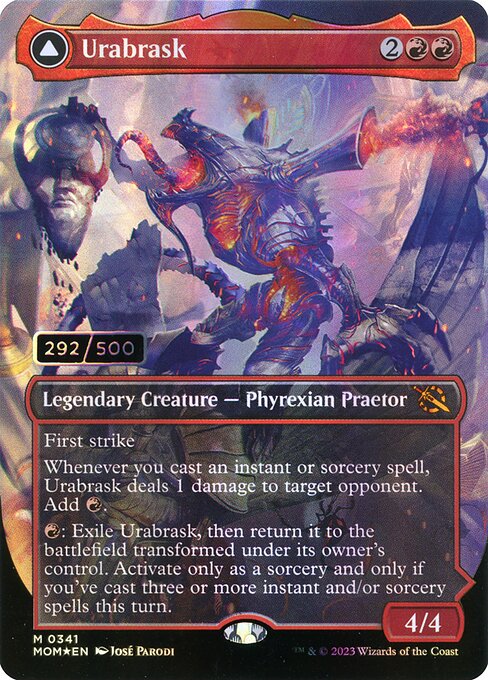 【ダブルレインボウ・Foil】【Serial Number】(MOM-MR)Urabrask/ウラブラスク【英語】