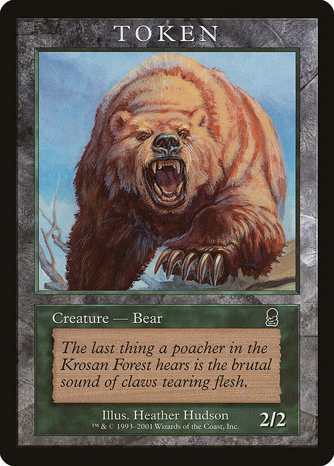 (Promo-PLAYER_REWARDS)Bear Token/熊トークン (Illus. Heather Hudson)【英語】