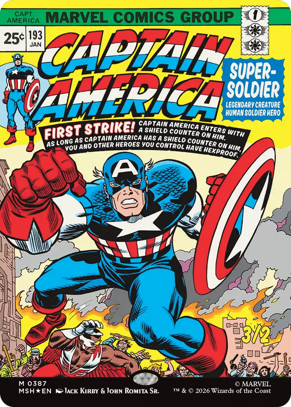 【Foil】【クラシック・コミック】(MSH-MW)Captain America, Super-Soldier/スーパーソルジャー、キャプテン・アメリカ【No.0387】【英語】