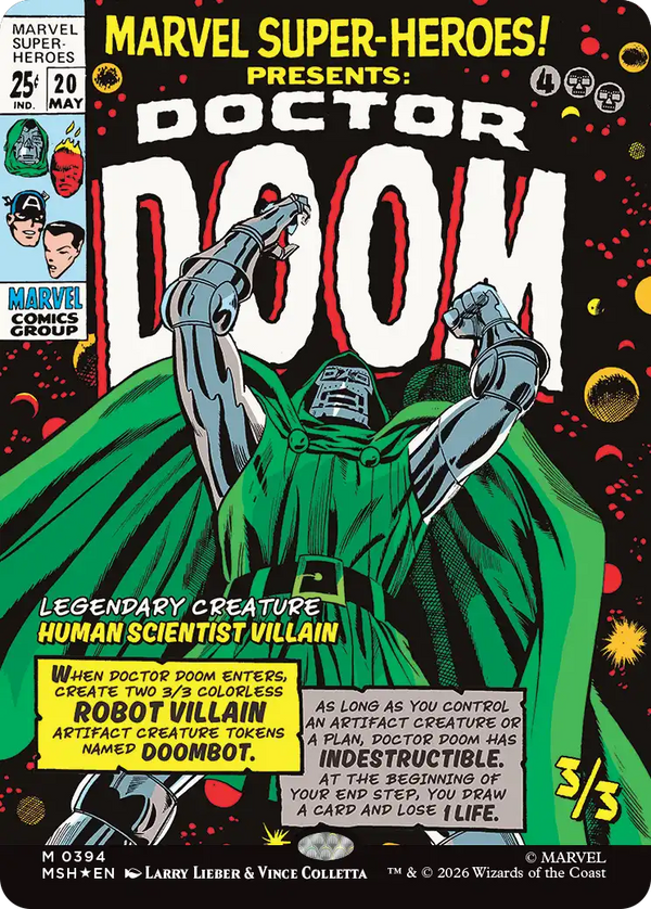 【Foil】【クラシック・コミック】(MSH-MB)Doctor Doom/ドクター・ドゥーム【No.0394】【英語】