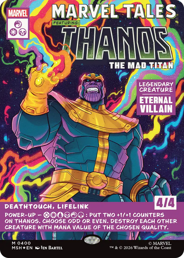 【Foil】【クラシック・コミック】(MSH-MM)Thanos, the Mad Titan/マッドタイタン、サノス【No.0400】【英語】