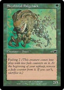 【Foil】(NEM-CG)Skyshroud Ridgeback/スカイシュラウドのこぶ背獣【日本語】