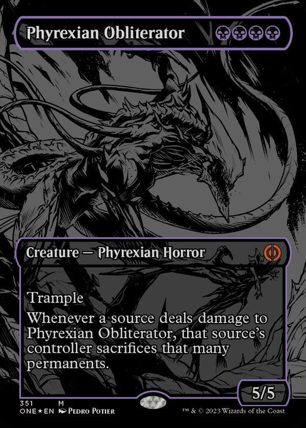 【オイルスリック・FOIL】(ONE-MB)Phyrexian Obliterator/ファイレクシアの抹消者【英語】