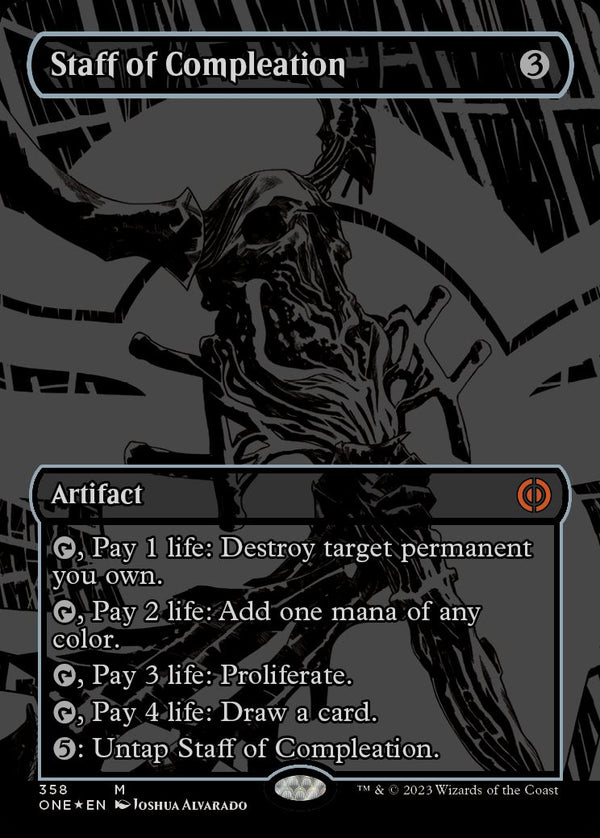 【オイルスリック・FOIL】(ONE-MA)Staff of Compleation/完全化の杖【英語】