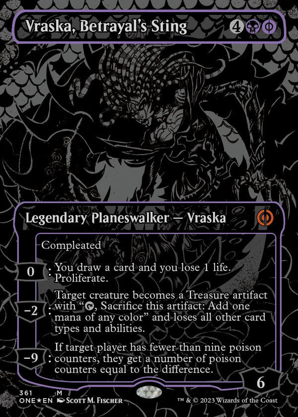 【オイルスリック・FOIL】(ONE-MB)Vraska, Betrayal's Sting/裏切りの棘、ヴラスカ【英語】