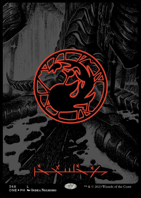 【オイルスリック・FOIL】(ONE-CL)Mountain/山【No.368】【英語】