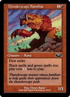 【Foil】(PLS-CR)Thunderscape Familiar/雷景学院の使い魔【日本語】