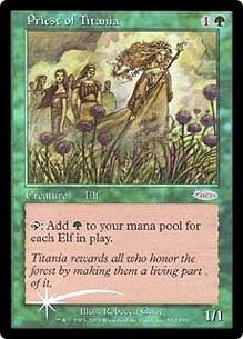 【Foil】(Promo-FNM)Priest of Titania/ティタニアの僧侶【英語】