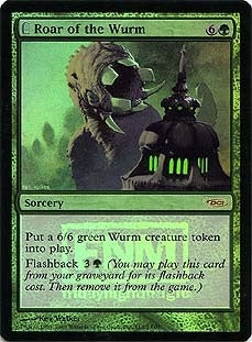 【Foil】(Promo-FNM)Roar of the Wurm/ワームの咆哮【英語】
