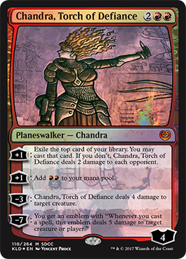 (Promo-SDCC)Chandra, Torch of Defiance/反逆の先導者、チャンドラ【SDCC2017】【英語】