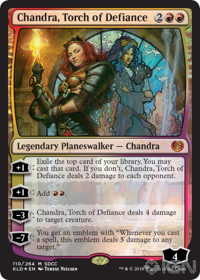 (Promo-SDCC)Chandra, Torch of Defiance/反逆の先導者、チャンドラ【SDCC2018】【英語】
