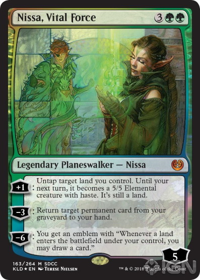 (Promo-SDCC)Nissa, Vital Force/生命の力、ニッサ【SDCC2018】【英語】