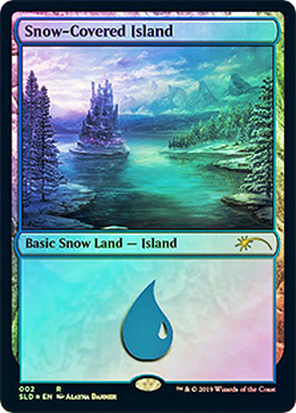 【Foil】(SLD-RL)Snow-Covered Island/冠雪の島【No.002】【英語】