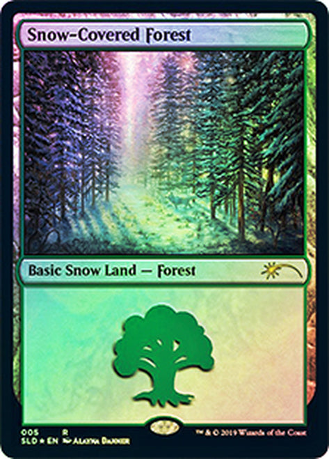 【Foil】(SLD-RL)Snow-Covered Forest/冠雪の森【No.005】【英語】