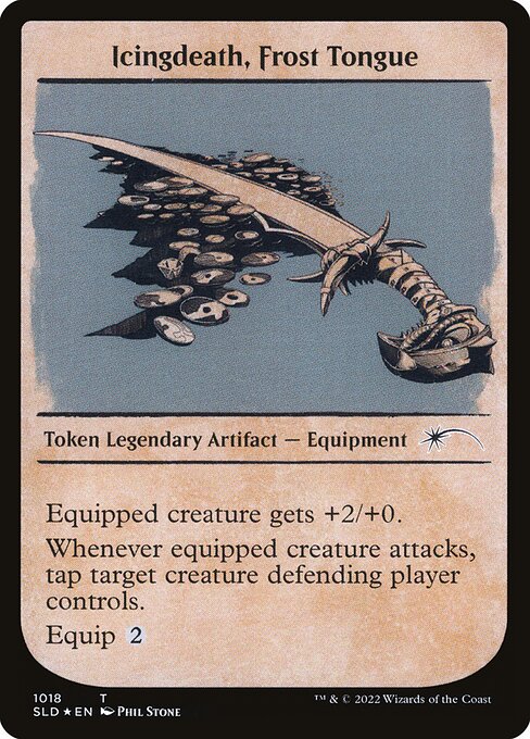 【Foil】(SLD-CA)Icingdeath, Frost Tongue/霜の舌、アイシングデス【No.1018】【英語】