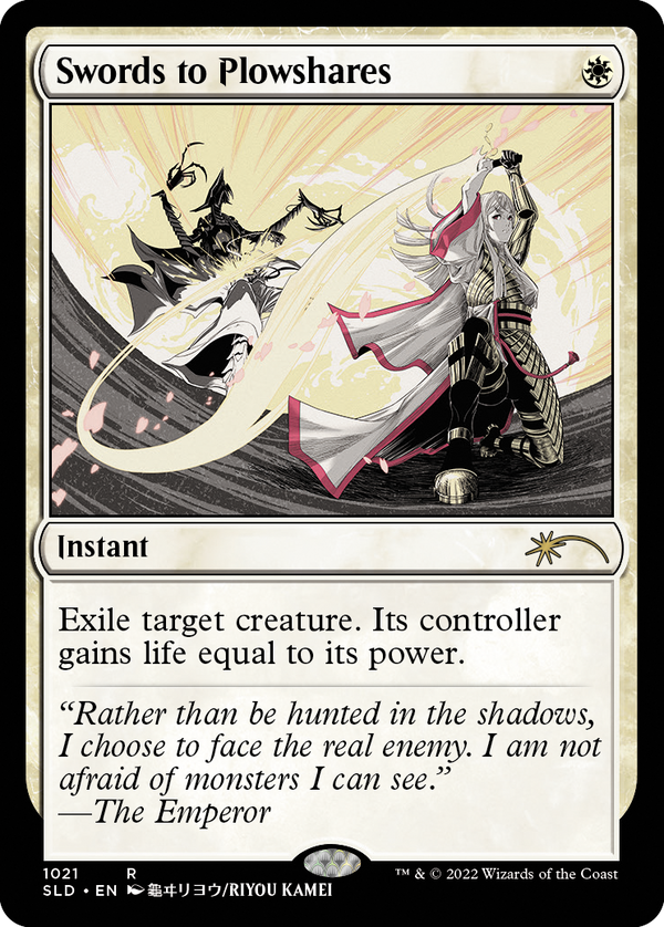 【Foil】(SLD-RW)Swords to Plowshares/剣を鍬に【No.1021】【英語】